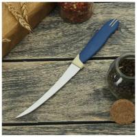 Нож кухонный Доляна "Страйп", зубчатое лезвие 11,5 см