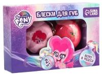 HasbroНабор блесков для губ My Little Pony аромат клубники и ванили 7319286, клубника, 6 мл