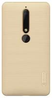 Накладка Nillkin Frosted Shield пластиковая для Nokia 6 (2018) Gold (золотистая)