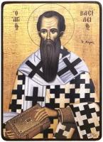 Икона Василий Великий, размер 14 х 19 см