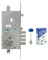 Замок врезной Mottura (Моттура) двухсистемный 54. J939 MyKey (D правый), перекодировка с торца