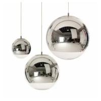 Подвесные светильники в стиле Tom Dixon Mirror Ball серебристые (3 штуки диаметр 20+25+30 см)