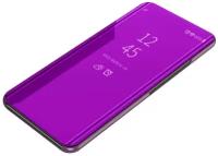 Чехол-книжка MyPads для Samsung Galaxy S10e SM-G970 с дизайном Clear View Cover с полупрозрачной пластиковой крышкой с зеркальной поверхностью фи