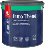 Краска интерьерная для обоев и стен Euro Trend Tikkurila 2,7 л База A (белый) матовая