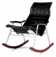 Кресло-качалка Белтех red&black черный