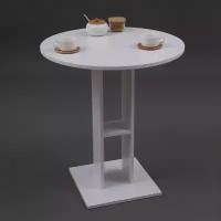 Обеденный стол Parma O, Белый, 70x70х78cм, VERAMENTE