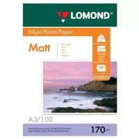 Фотобумага Lomond двусторонняя A3, 170 г/м2 (100 листов) матовая / матовая для струйной печати (0102012)