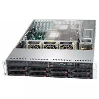 Сервер Supermicro SuperServer 6029P-TRT без процессора/без ОЗУ/без накопителей/количество отсеков 3.5" hot swap: 8/2 x 1000 Вт/LAN 10 Гбит/c