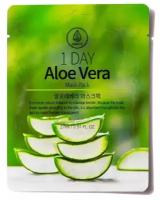 Med B Ампульная тканевая маска для лица с экстрактом алоэ 27 мл 10 шт Day Aloe Vera Mask Pack Корея