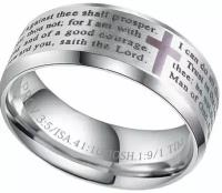 Кольцо, размер 16, серебряный