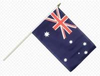 Флаг Австралия на палочке, 15 х 22 см(10шт)