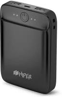 Портативный аккумулятор (Power Bank) HIPER Внешний аккумулятор SL6000 Li-Pol 6000 mAh 2.1A+2.1A 2xUSB черный