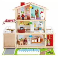 Hape Doll Family Mansion E3405, белый/красный