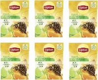 Чай черный в пирамидках Lipton Citrus с цедрой цитрусовых 20 пакетиков, 6 упаковок