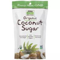 Сахар NOW Real Food Organic Coconut Sugar Органический кокосовый сахар-песок