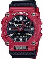 Наручные часы CASIO G-Shock GA-900-4A, красный, черный