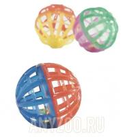 Игрушка (Beeztees) 425025 Мяч-погремушка сетчатый, пластик 4см для кошек