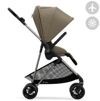 Cybex Детская коляска Melio, рама Bronze/текстиль Classic Beige (2023)