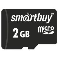 Карта памяти SmartBuy microSD 2 ГБ Class 4, V10, A1, R/W 1.5/2.45 МБ/с, 1 шт., черный