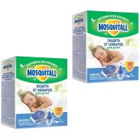 Комплект Фумигатор и жидкость от комаров Mosquitall Защита от комаров для детей 2 упаковки