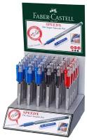 Ручка шариковая Faber-Castell "Speedx" ассорти, грип, дисплей