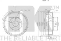 Барабан тормозной NK 254401