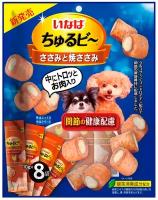 Лакомство для собак Inaba Churu Bee с начинкой из парного филе курицы, для поддержания здоровья ЖКТ 8шт.*10г