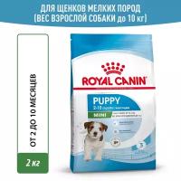 Сухой корм Royal Canin Mini Puppy (Мини Паппи) для щенков мелких пород до 10 месяцев, 2 кг