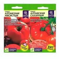 Набор семян томатов Хиты Алтая (Алтайский мясистый, Алтайский сахарный ) - 2 шт