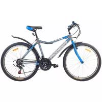 Велосипед PIONEER Optima 26"/18' 2020-2021 grey/blue/white