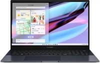 17.3" Ноутбук ASUS ZenBook Pro 17 UM6702RC-M2077W 1920x1080, AMD Ryzen 7 6800H 3.2 ГГц, RAM 16 ГБ, LPDDR5, SSD 1 ТБ, NVIDIA GeForce RTX 3050, Windows 11, RU, 90NB0VT1-M00380, Tech Black