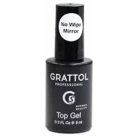 Топ для ногтей без липкого слоя Grattol No Wipe Top Gel, 9 мл