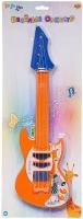 Музыкальный инструмент ABtoys ДоРеМио Весёлый оркестр Гитара оранжевая D-00068/оранжевая