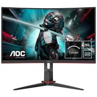 27" Монитор AOC CQ27G2U/BK, 2560x1440, 144 Гц, *VA, черный/красный