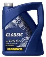 Масло моторное 10w40 mannol 5л полусинтетика classic sn/cf, a3/b4