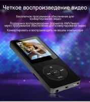 Беспроводной MP3-плеер 64 ГБ с Bluetooth, наушниками, экраном и FM-радио