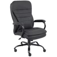 Кресло офисное BRABIX PREMIUM "Heavy Duty HD-001", усиленное, нагрузка до 200 кг, экокожа, 531015