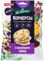 Чипсы Dr. Korner цельнозерновые кукурузно-рисовые корнерсы, киноа-фасоль, 50 г