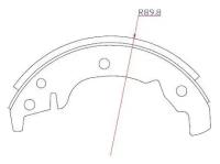GF202 Колодки тормозные ЗАЗ 1102 барабан. 180X31