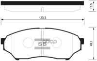 Колодки дисковые передние Sangsin SP1585