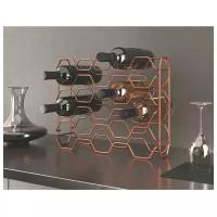 Держатель для бутылок Hexagon Copper 15 секций