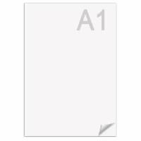Ватман белый большого формата для рисования и черчения А1 (610х860 мм) Гознак С-пб, плотность 200 г/м2, Комплект 10 л., водяной знак, Brauberg, 880775
