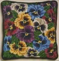 Pansies Pillow Top #06-10 Janlynn Набор для вышивания 35.6 x 35.6 см Гобелен