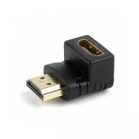 Переходник HDMI-HDMI Cablexpert A-HDMI90-FML, 19F/19M, угловой соединитель 90 градусов, золотые разъемы, пакет