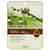 Juno тканевая маска Real Essence Mask Pack с муцином улитки