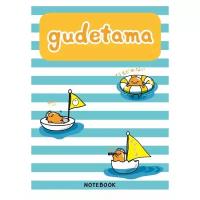 Блокнот ЭКСМО Gudetama. Блокнот с грустным желтком полоска 138x200, 80 листов