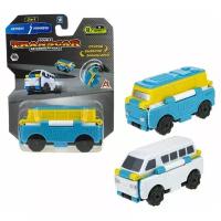 Машинка игрушка для мальчика 2в1 Transcar Double 1toy: автобус – минивэн