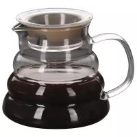 Кофейник сервировочный стеклянный с ситечком Regent Inox Linea Franco, 0,6 л (93-FR-TEA-06-600)