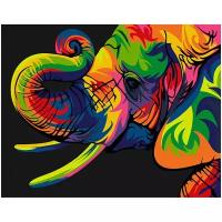 Артвентура Картина по номерам "Радужный слон" 16.5x13 см (MINI16130032)
