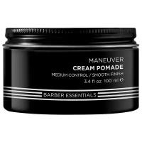 Крем Redken For Men Redken Brews Maneuver Cream Pomade, Помада-крем на водной основе подчеркивает натуральную текстуру волос, не придавая дополнительного блеска. Средняя фиксация., 100 мл